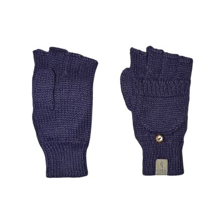 Purple alpaca mittens