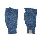 Mottled Blue alpaca mittens
