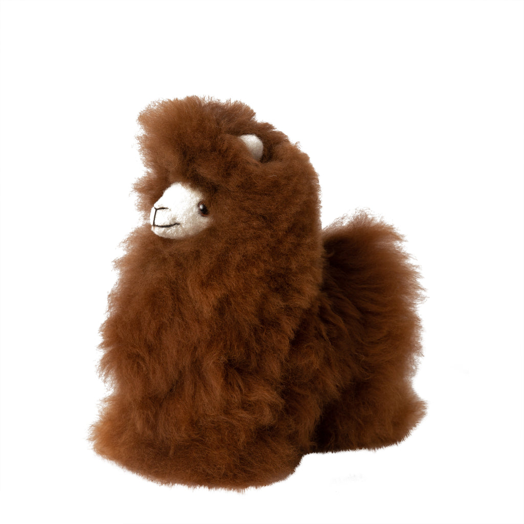 Brown plush alpaca stuffie