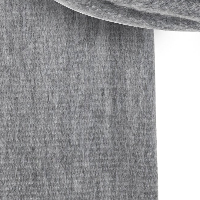 Alpaca scarf, Dark Gray and White Double Weave, close up of the weave