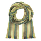 Alpaca Scarf (Green Stripes)