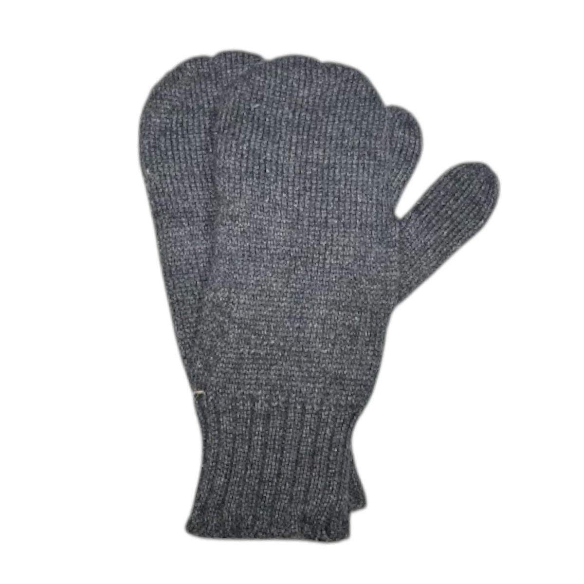Gray fleece lined alpaca mittens