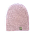 Pink & White reversible alpaca beanie