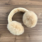 Fawn alpaca earmuffs