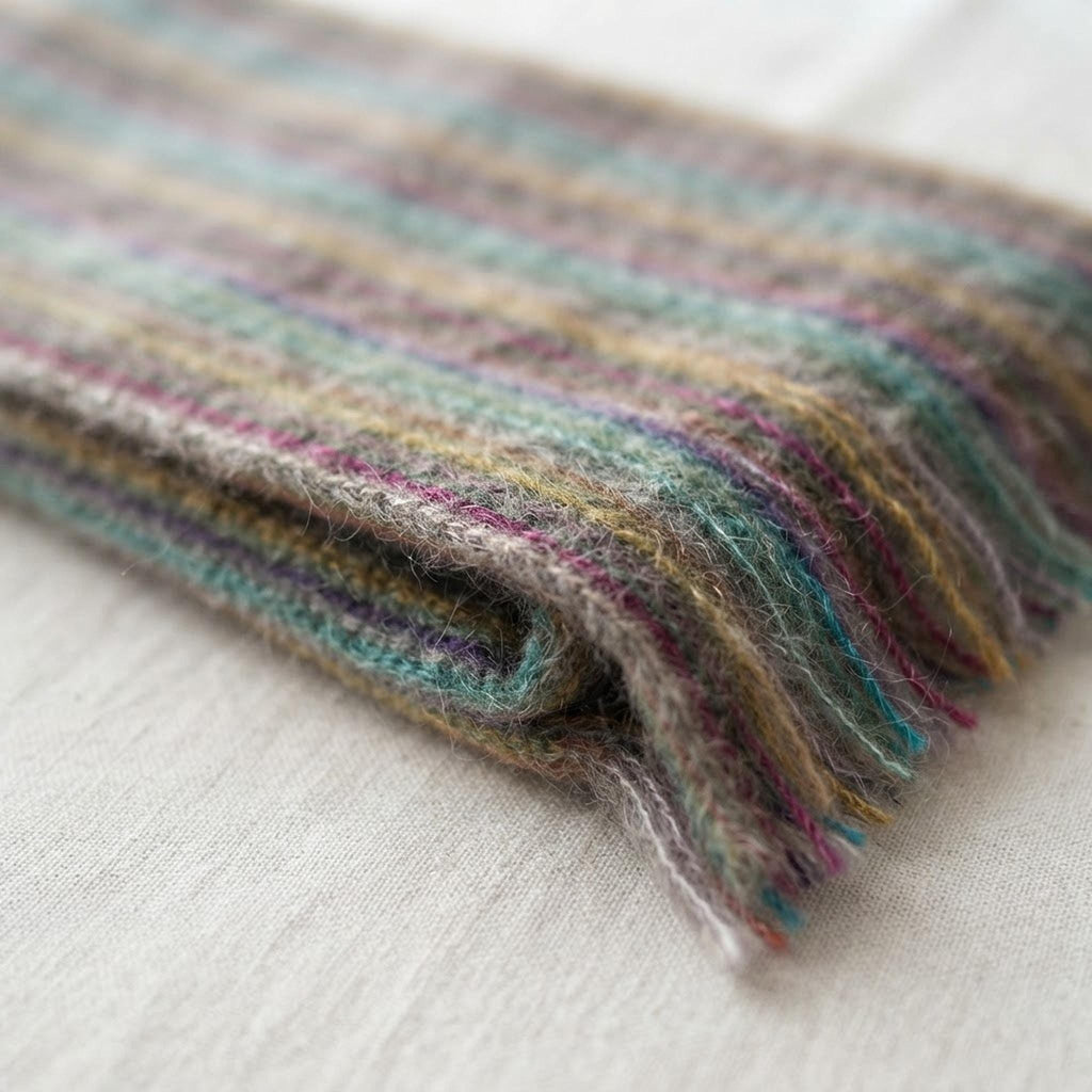 Alpaca Scarf (Rainbow Variegated)