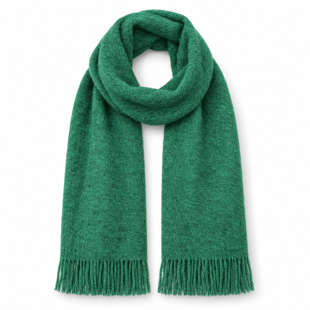 Alpaca scarf, Emerald Sheen