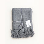 Alpaca lap blanket, Gray