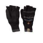 Black with Charcoal Accent alpaca mittens