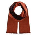 Alpaca Scarf (Orange & Black Double Weave)