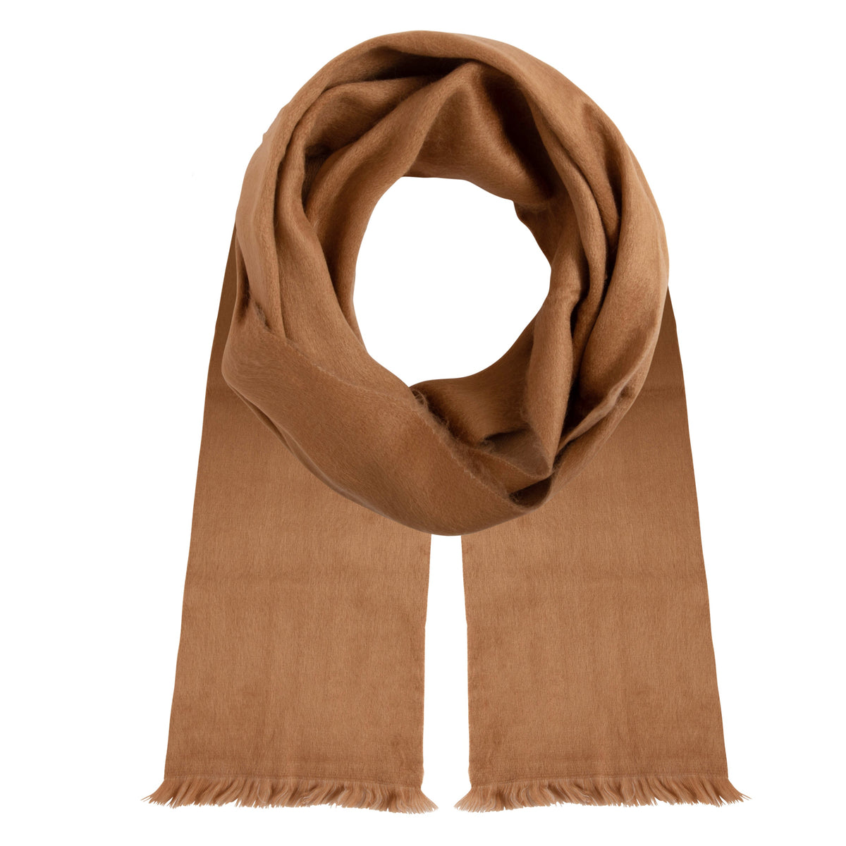 Caramel Double Weave alpaca scarf