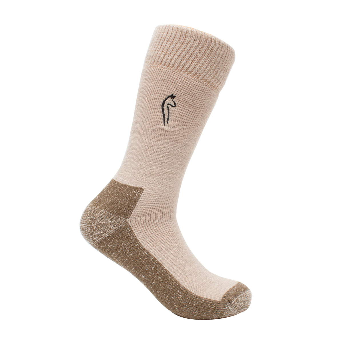 Tan alpaca sport socks