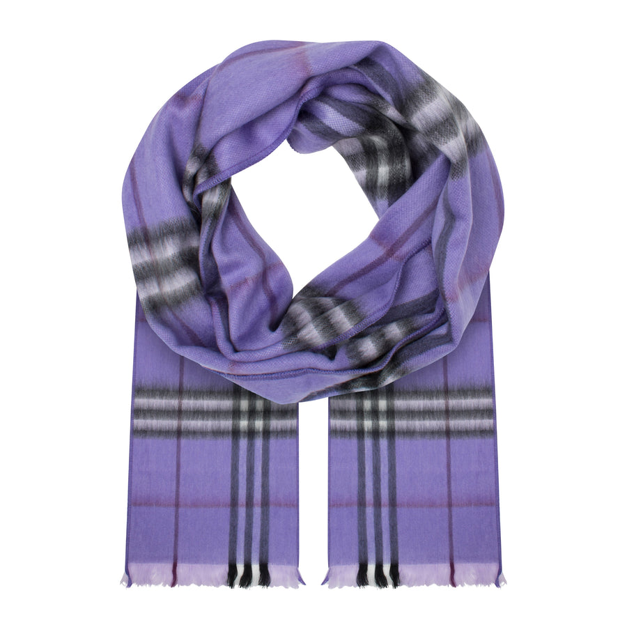 Alpaca Scarf (Violet Plaid)