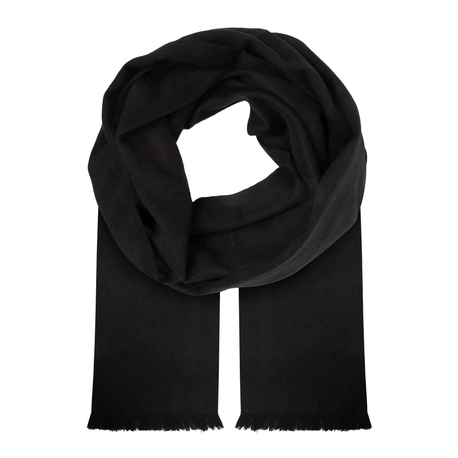 Alpaca Scarf (Solid Black)