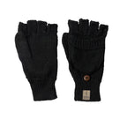 Black alpaca mittens