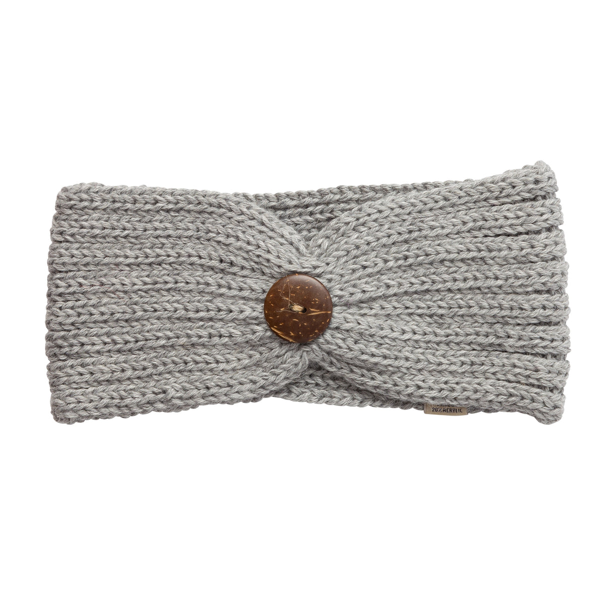 Light Grey alpaca knit headband