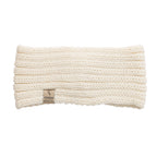 Cream alpaca knit headband