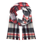 Alpaca Red Black White Pattern Scarf
