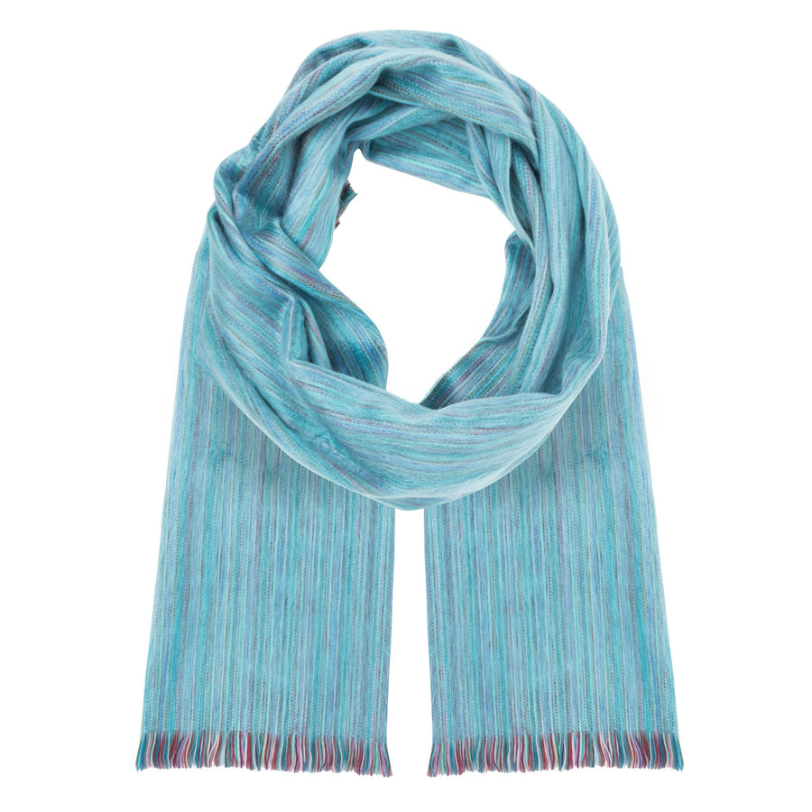 Alpaca Scarf (Bright Blue Variegated)
